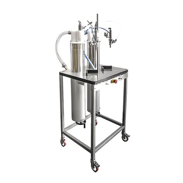 Our vertical dosing machine with stainless steel cylinders