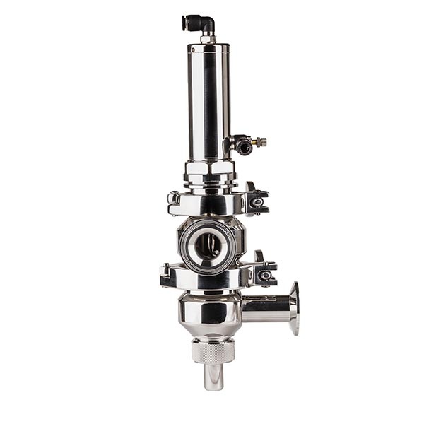 Three-way valve for 1 inch liquids