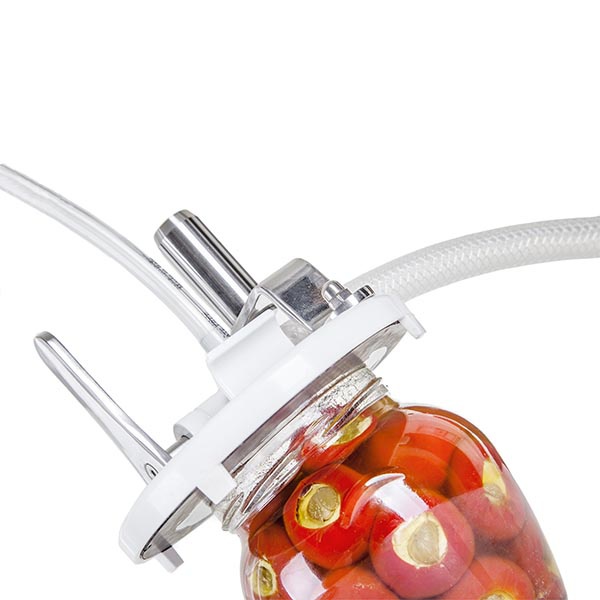 The stainless steel jar kit for Enolmatic filling head detail