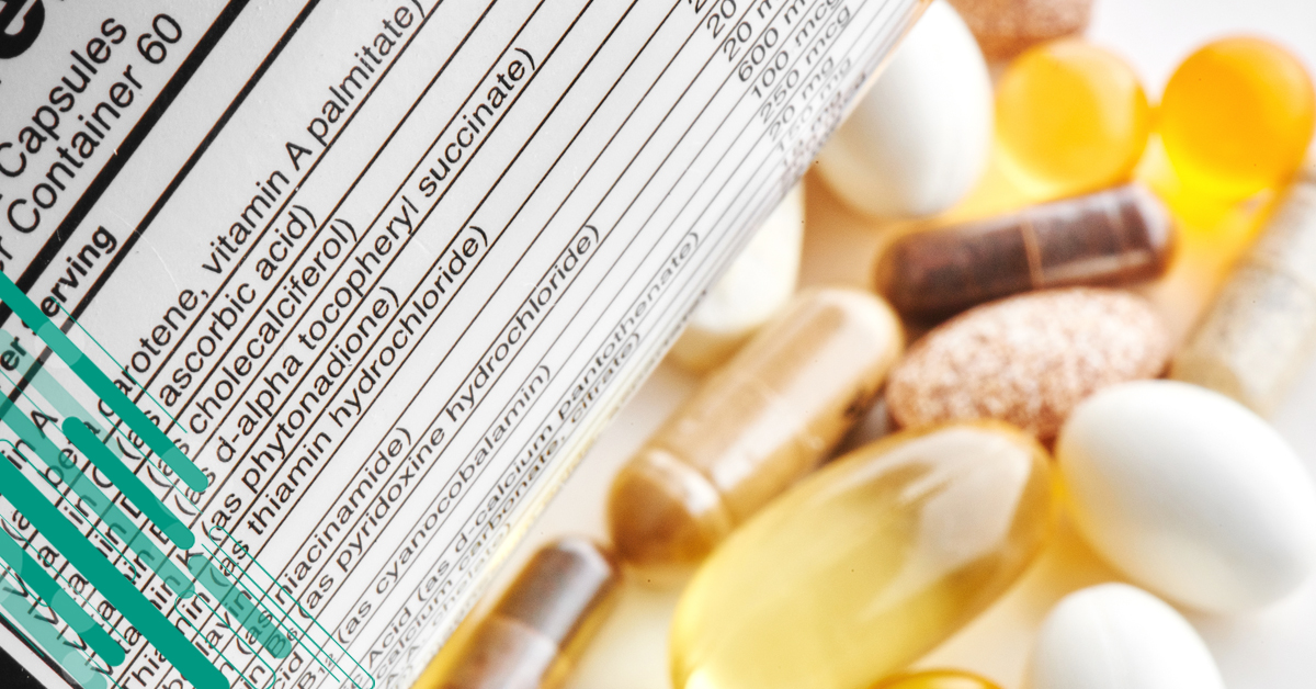 etichetta integratori alimentari